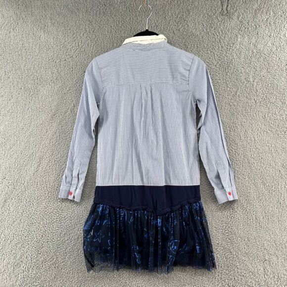 Desigual Girls Long Sleeve Dress Size 9/10 artsy preppy stripes - Picture 3 of 14
